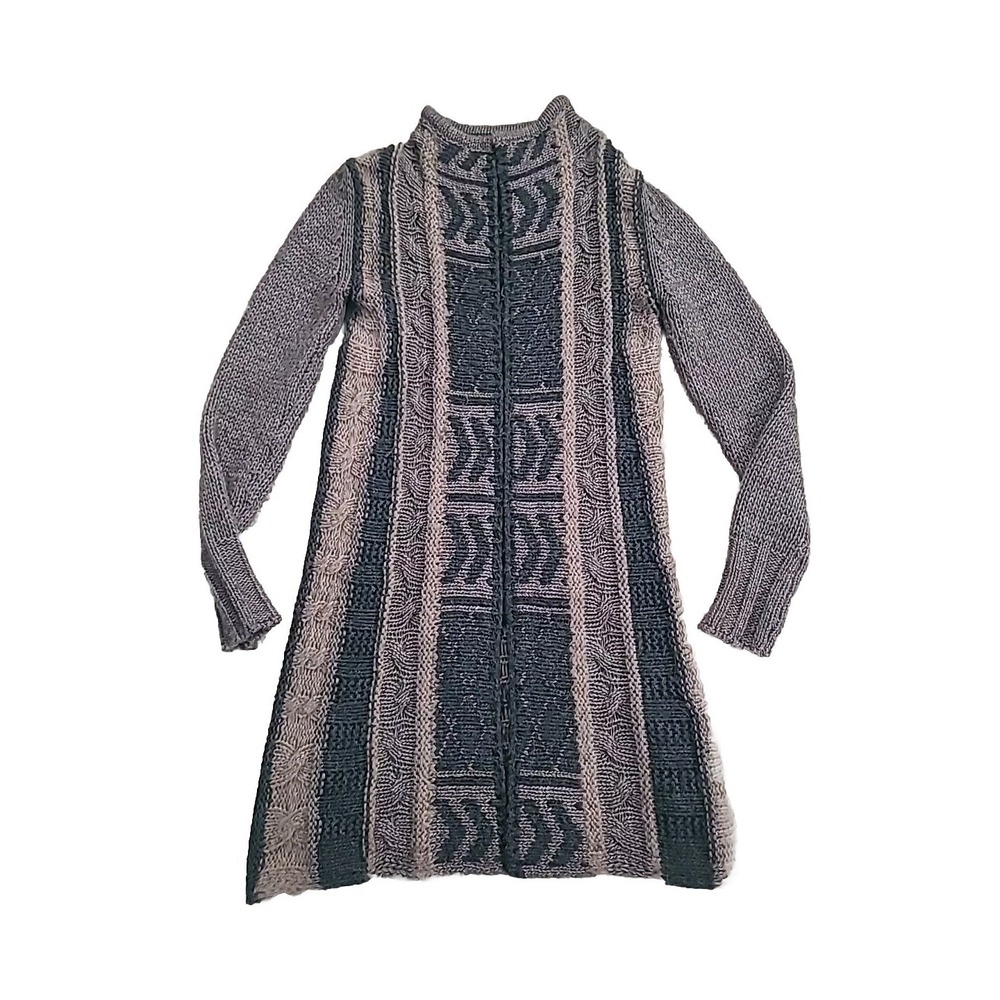 Gottardi Womens Open Knit Cardigan Sweater Sz. Small S $88 Alpaca/Mohair Blend